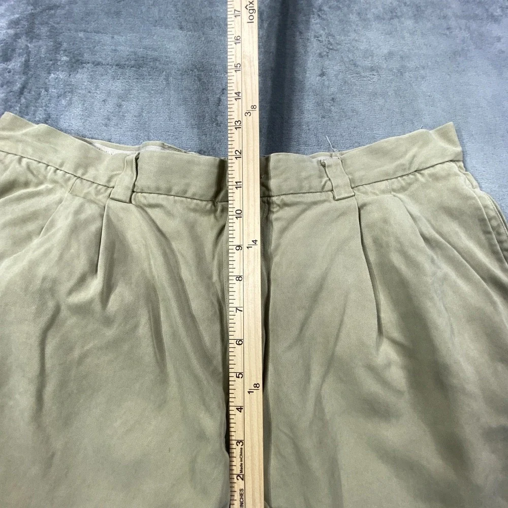 Tommy Bahama Pants Mens 36x28 Khahki‎ Chino Pleated 100% Silk Relax Casual *